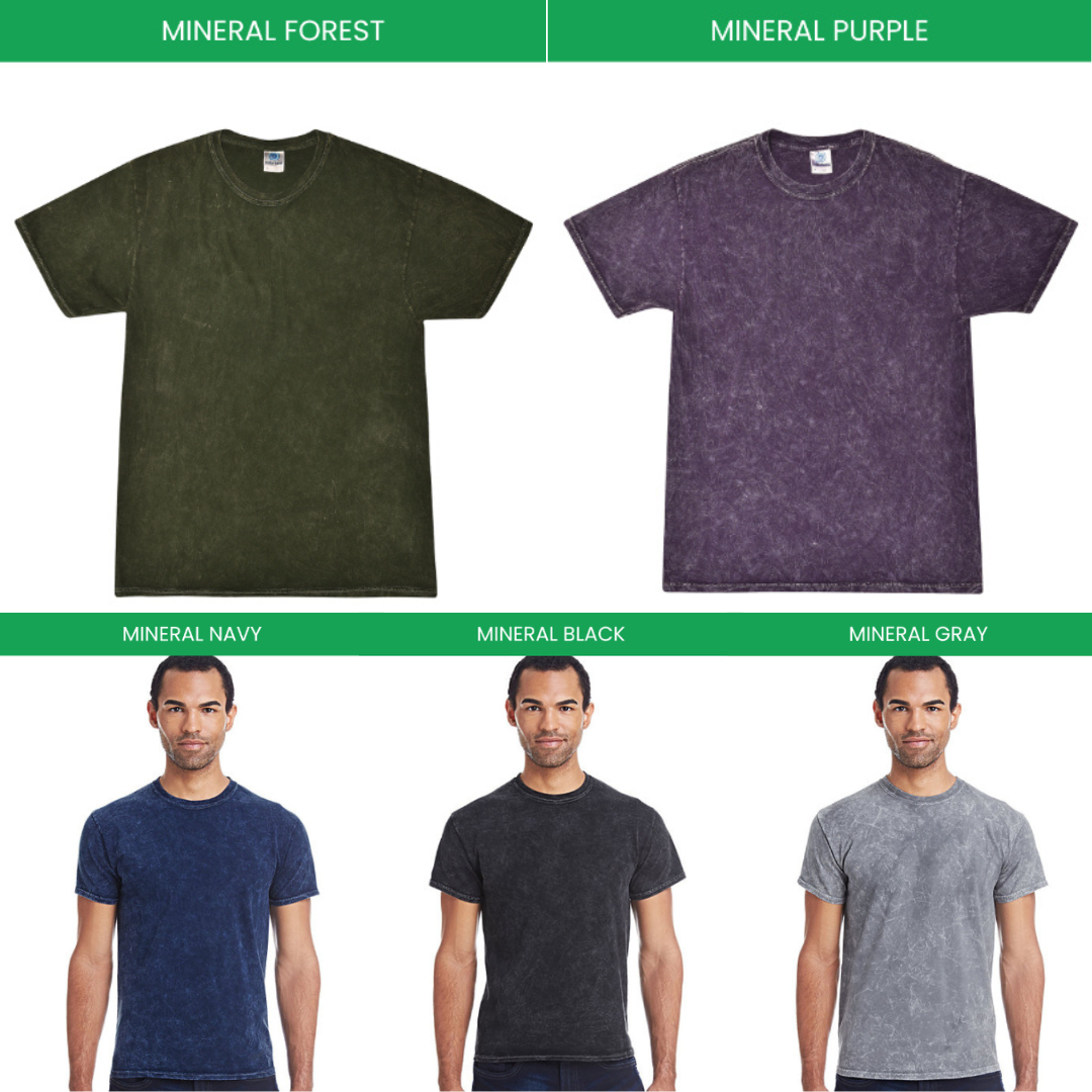 Mineral Wash T shirt Color Chart - Cbum Gifts