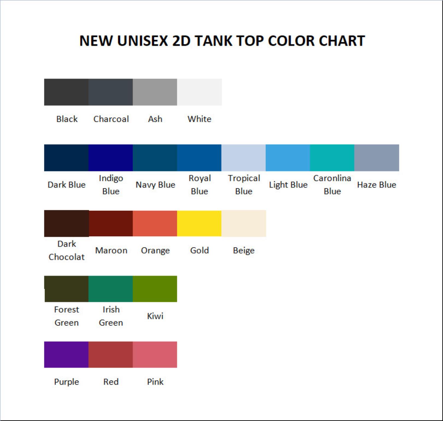 tank top color chart - Cbum Gifts