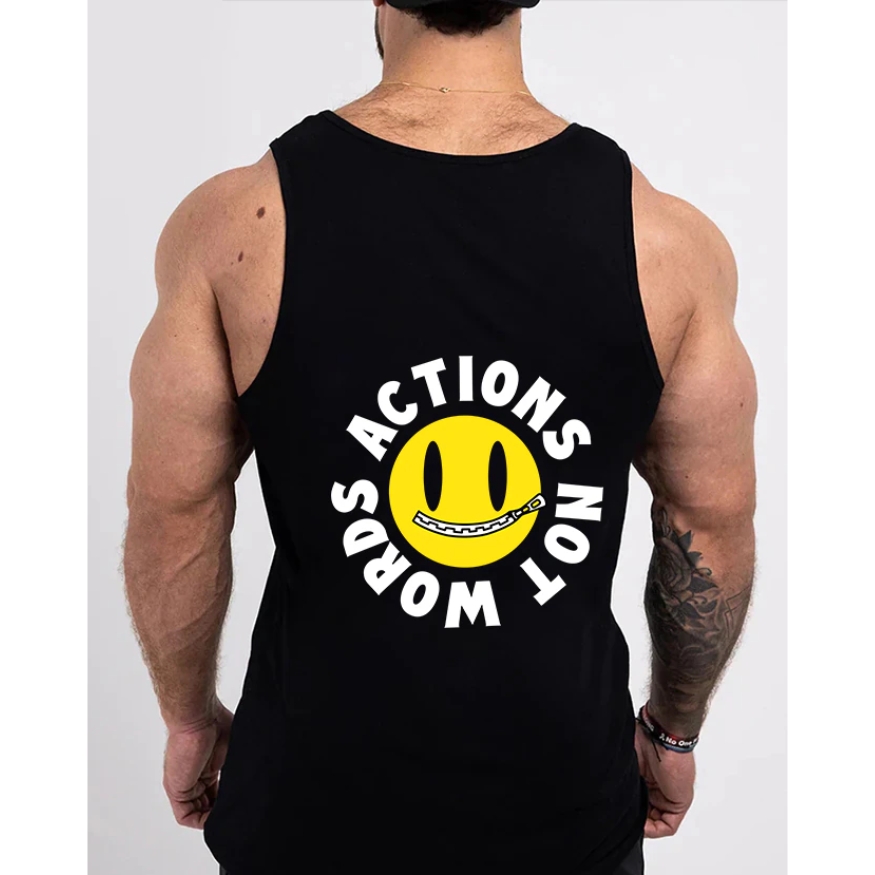 Chris Bumstead  Action Not Words Tank Top - Image 2