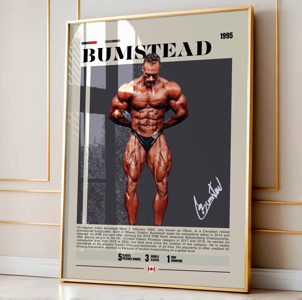 Chris Bumstead Bodybuilding Champion Wall Art - Image 2