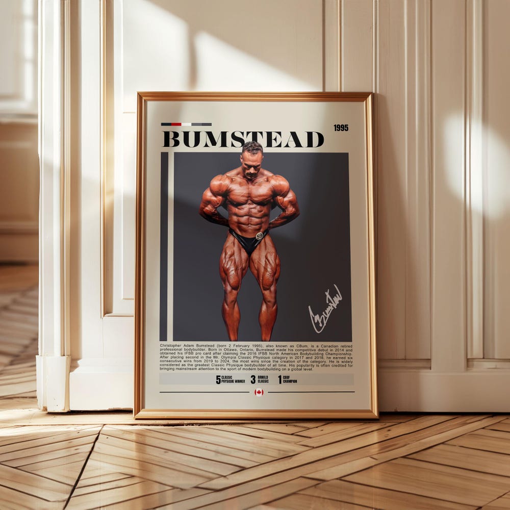 Chris Bumstead Bodybuilding Champion Wall Art